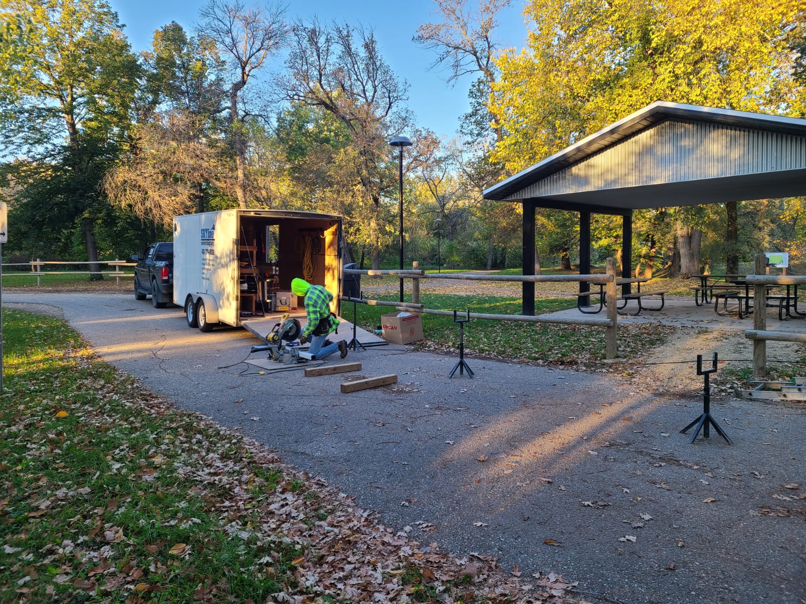 Custom eavestrough and downspout layout