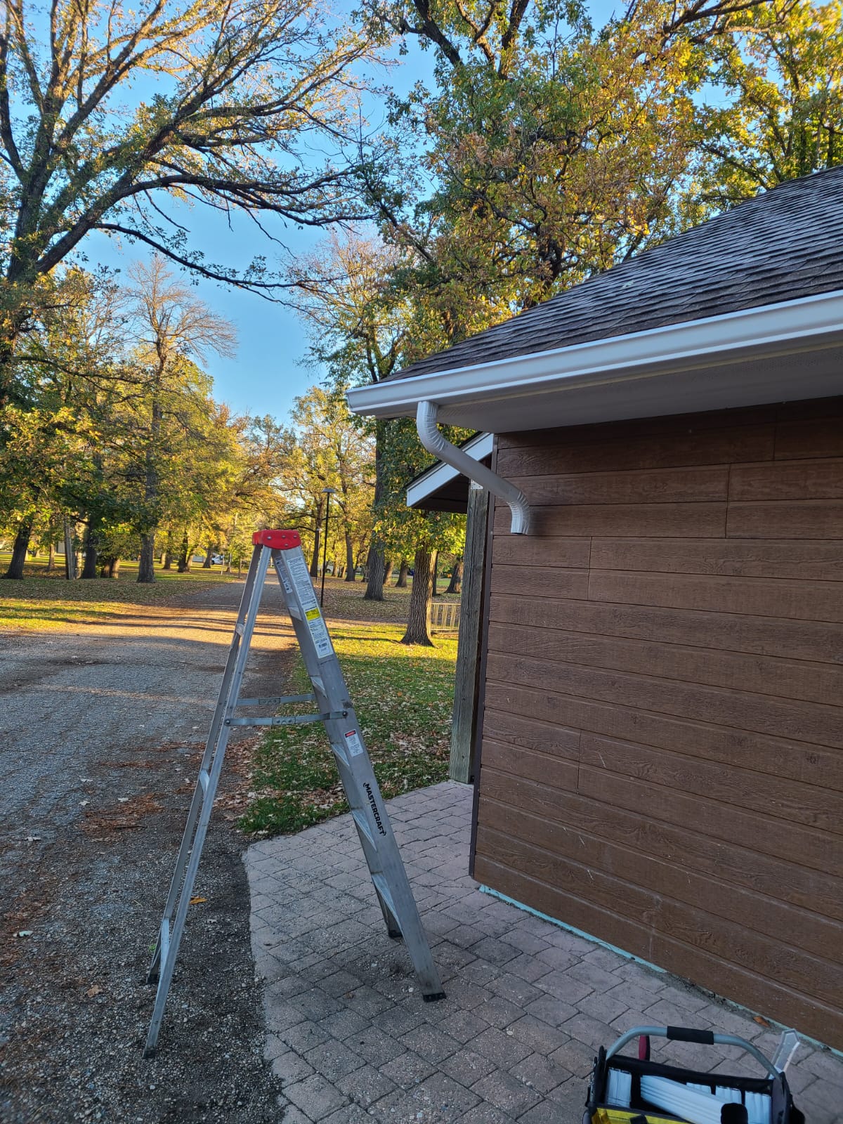 Long finished run of eavestrough